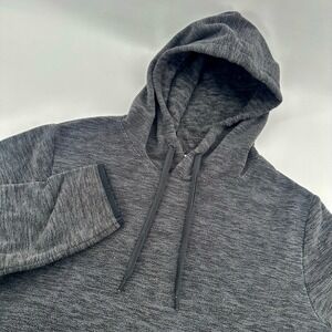 DSG Women's Medium Heather Gray Fleece‎ Hoodie Pullover Drawstring Pouch Pocket